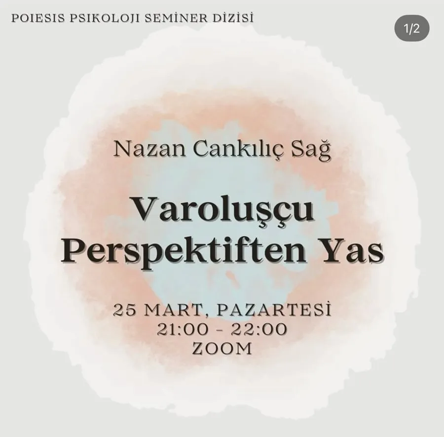 Varoluşçu Perspektiften Yas seminer afişi